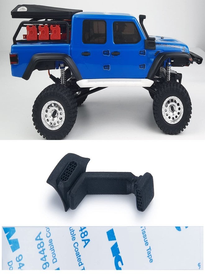 JGGZONE RC Car Plastic Snorkel Hood Mount Wading Throat Snorkel Wading Hose Compatible with 1/24 SCX24 AXI00002 AXI00005 RC Crawler Car Body Shell DIY Decoration Parts, Black - Image 1